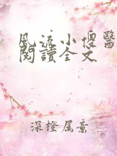 风流小傻医免费阅读全文