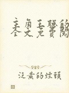 主角王聪的小说全文免费阅读
