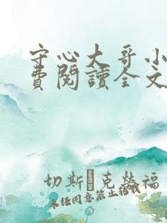 守心大哥小说免费阅读全文