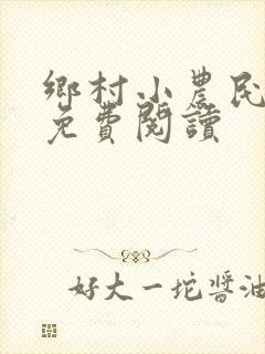 乡村小农民小说免费阅读