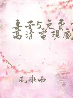 妻子5免费完整高清电视剧在线看中文
