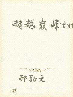 超越巅峰txt