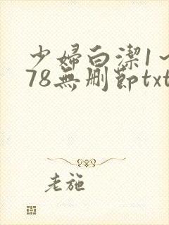 少妇白洁1～178无删节txt