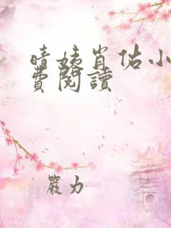 晴姨肖佑小说免费阅读