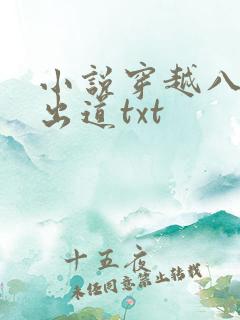 小说穿越八年才出道txt