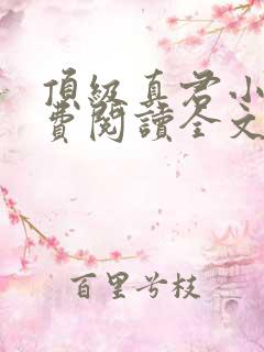 顶级真君小说免费阅读全文
