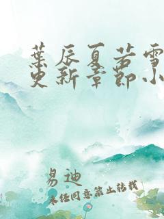 叶辰夏若雪最新更新章节小说免费阅读