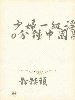 少妇一级淫片6o分钟中国版