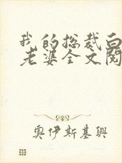 我的总裁白富美老婆全文阅读无删减