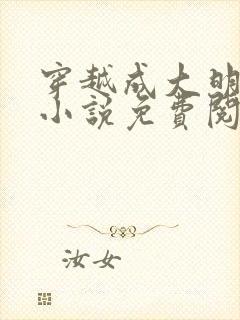 穿越成大明崇祯小说免费阅读