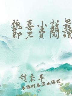 魏喜小说最新章节免费阅读无弹窗