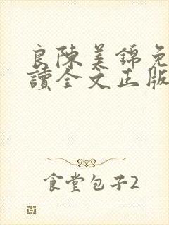 良陈美锦免费阅读全文正版