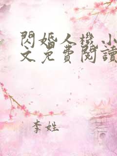闪婚人机小说全文免费阅读