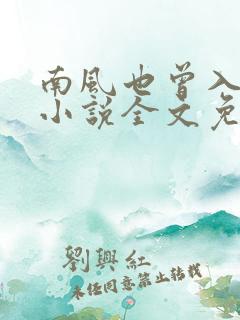 南风也曾入我怀小说全文免费阅读无弹窗