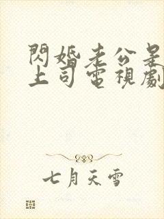 闪婚老公是顶头上司电视剧全集80