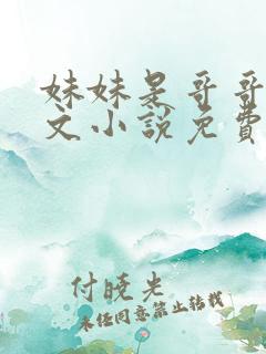 妹妹是哥哥的全文小说免费阅读无弹窗