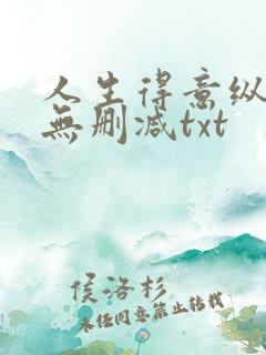 人生得意纵须欢无删减txt