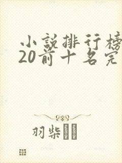 小说排行榜2020前十名完结