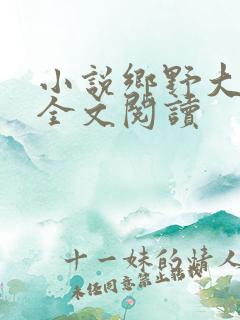 小说乡野大凶器全文阅读
