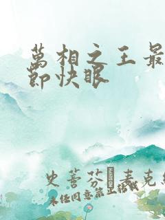 万相之王最新章节快眼