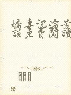 娇妻沉沦兮夜小说免费阅读