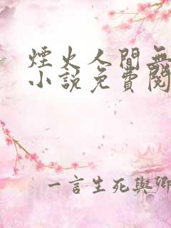烟火人间无你我小说免费阅读