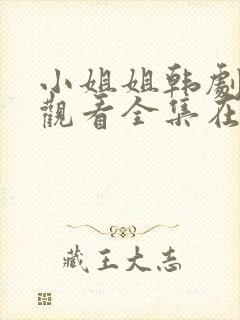 小姐姐韩剧免费观看全集在线高清