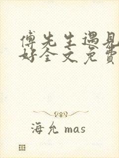 傅先生遇见你真好全文免费阅读