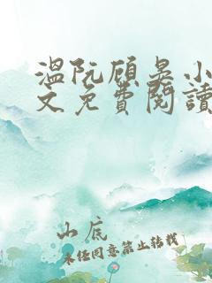 温阮顾晏小说全文免费阅读