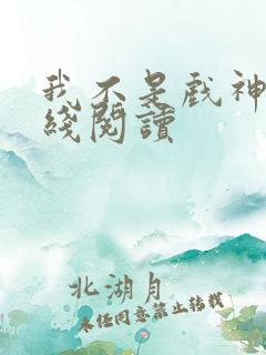 我不是戏神 在线阅读