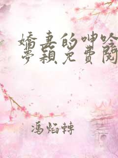 娇妻的呻吟小说梦颖免费阅读