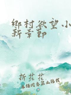 乡村欲望小说最新章节