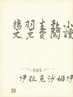 杨羽支教小说全文免费阅读