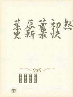 叶辰萧初然免费更新最快