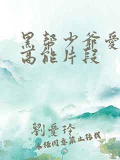 黑帮少爷爱上我高能片段
