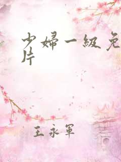 少妇一级免费淫片