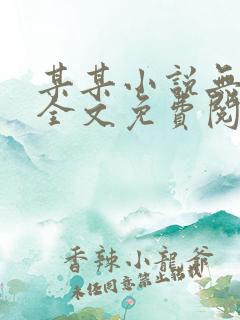 某某小说无弹窗全文免费阅读