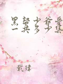 黑帮少爷爱上我一共多少集