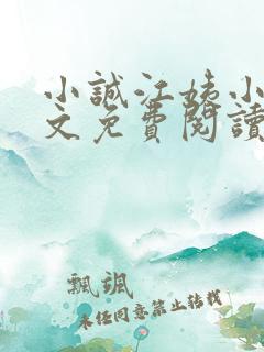 小诚江姨小说全文免费阅读最新章节