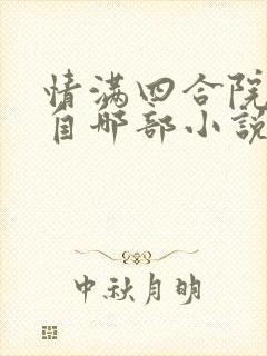 情满四合院改编自哪部小说