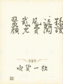 医武风流孙哲朱颜免费阅读