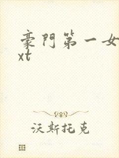 豪门第一女婿txt