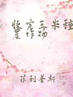 收完玉米种什么农作物