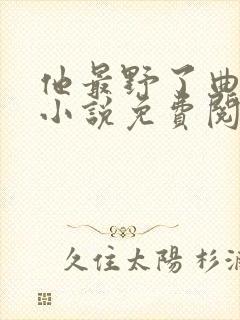 他最野了曲小蛐小说免费阅读