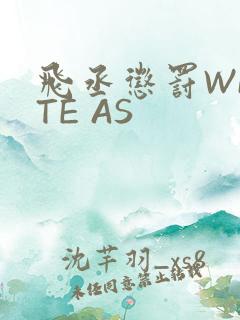 飞丞惩罚WRITE AS