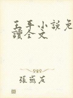 王平小说免费阅读全文