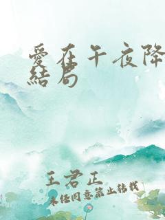 爱在午夜降临前结局