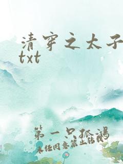 清穿之太子娇妃txt
