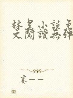 林昊小说免费全文阅读无弹窗