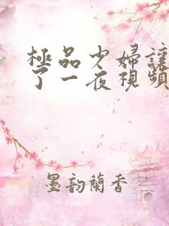 极品少妇让我爽了一夜视频